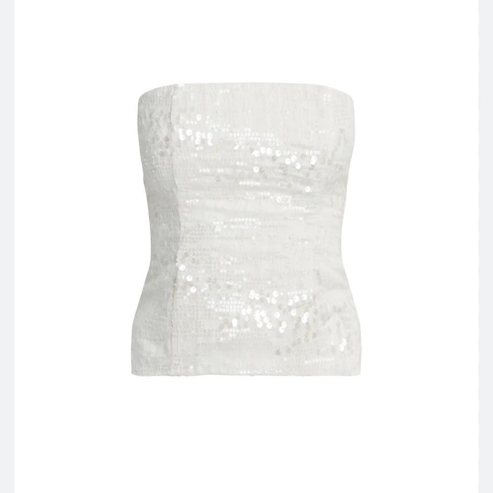 LIONESS SEQUIN STRAPLESS TOP/CORSET
